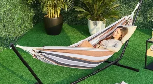 Hamacas colgantes con soporte